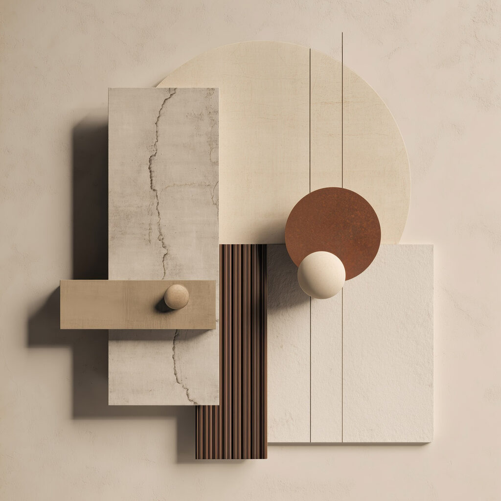 Blocos e esferas — design completo
