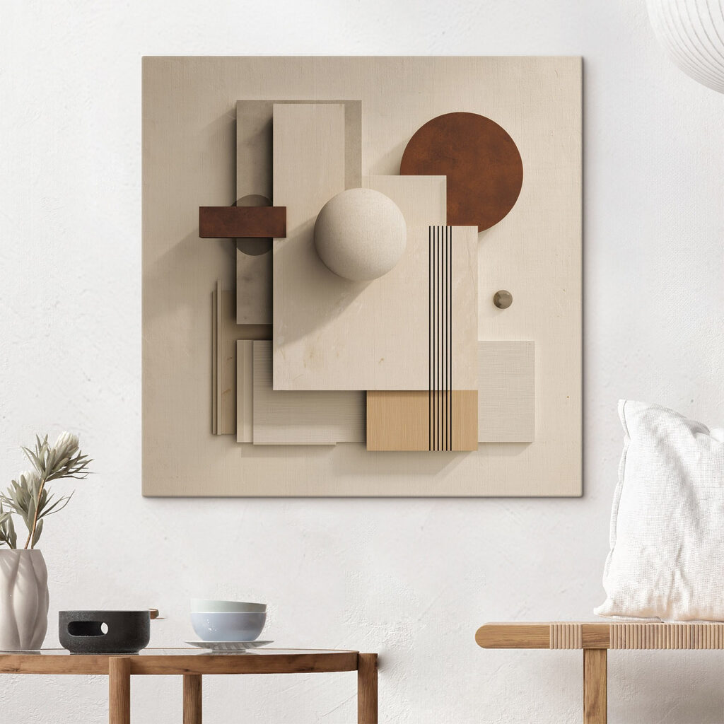 Geometria creme e terracota — interior 2