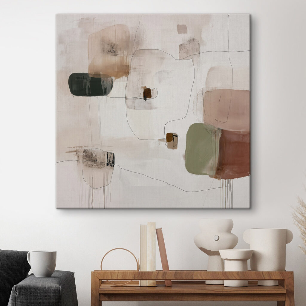 Blocos suaves em linhas — interior 1