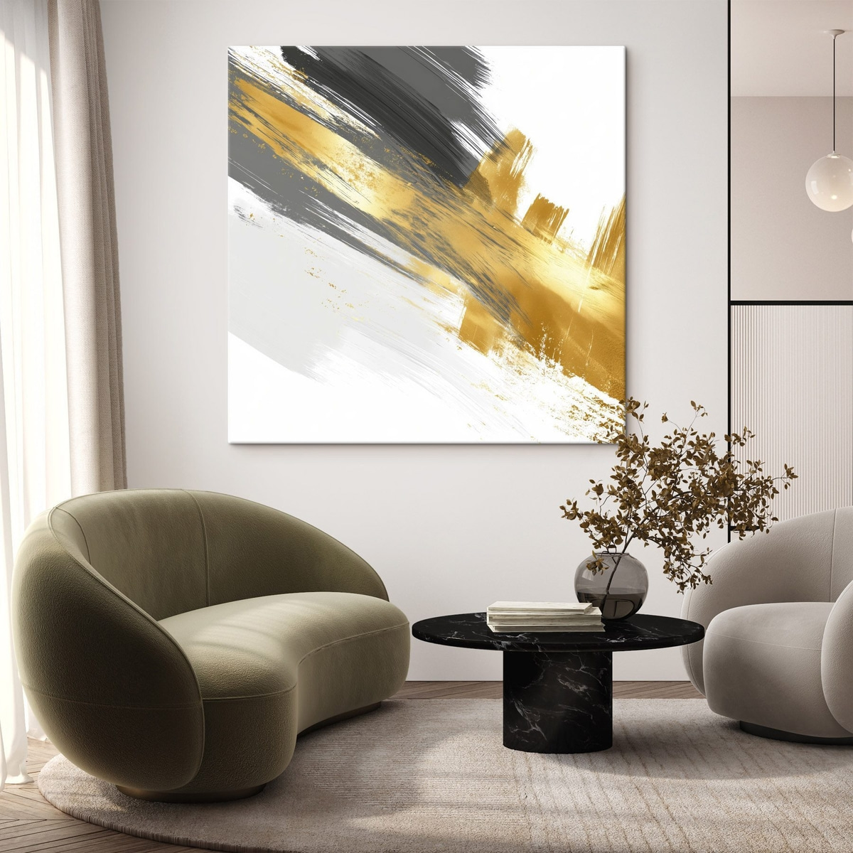 Arte moderna com pinceladas — interior 1