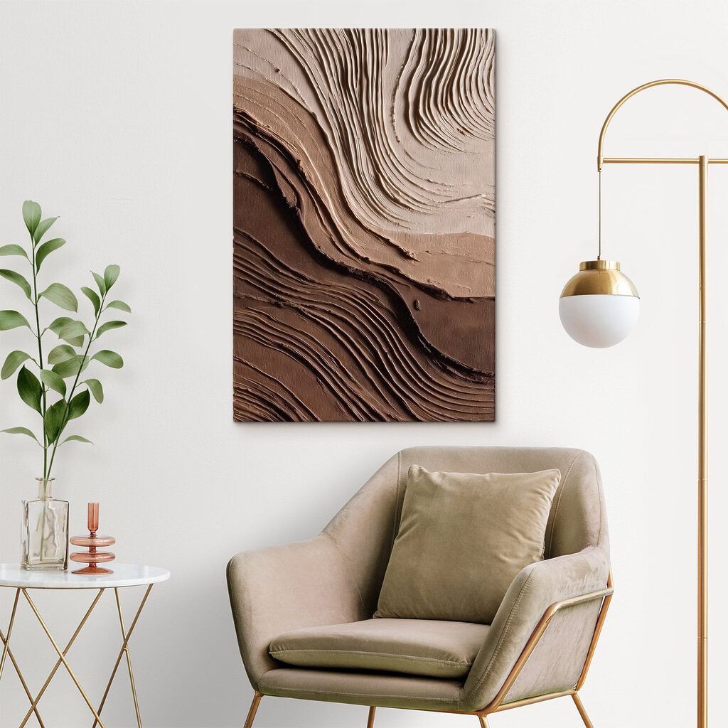 Ondas castanhas em camadas — interior 3
