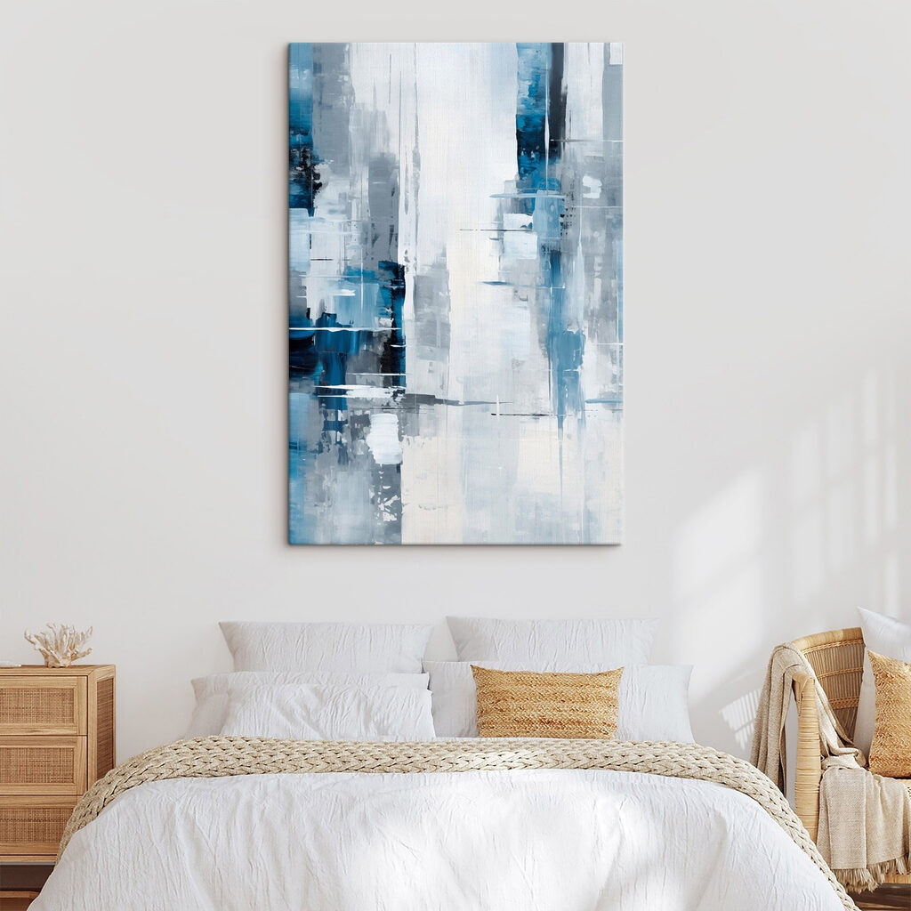 Pinceladas azul-gelo — interior 1