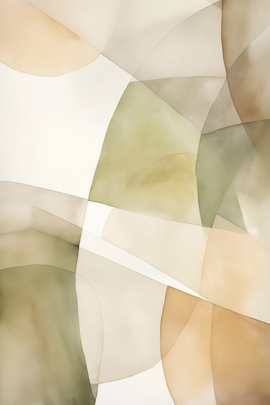 Planos verdes em camadas — design completo