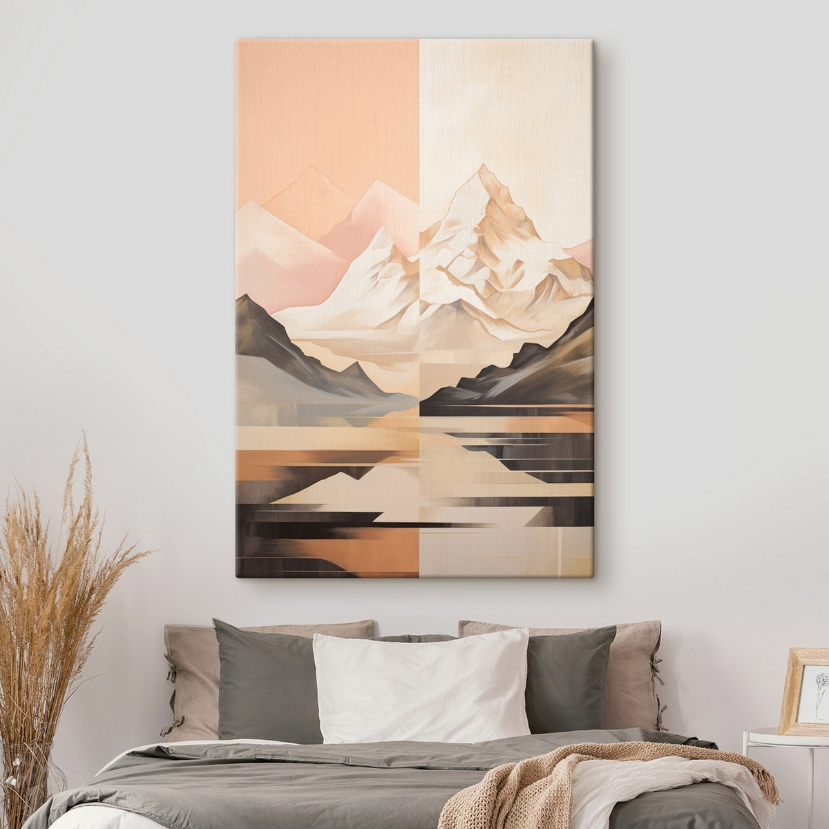 Paisagem abstrata em pastel — interior 1
