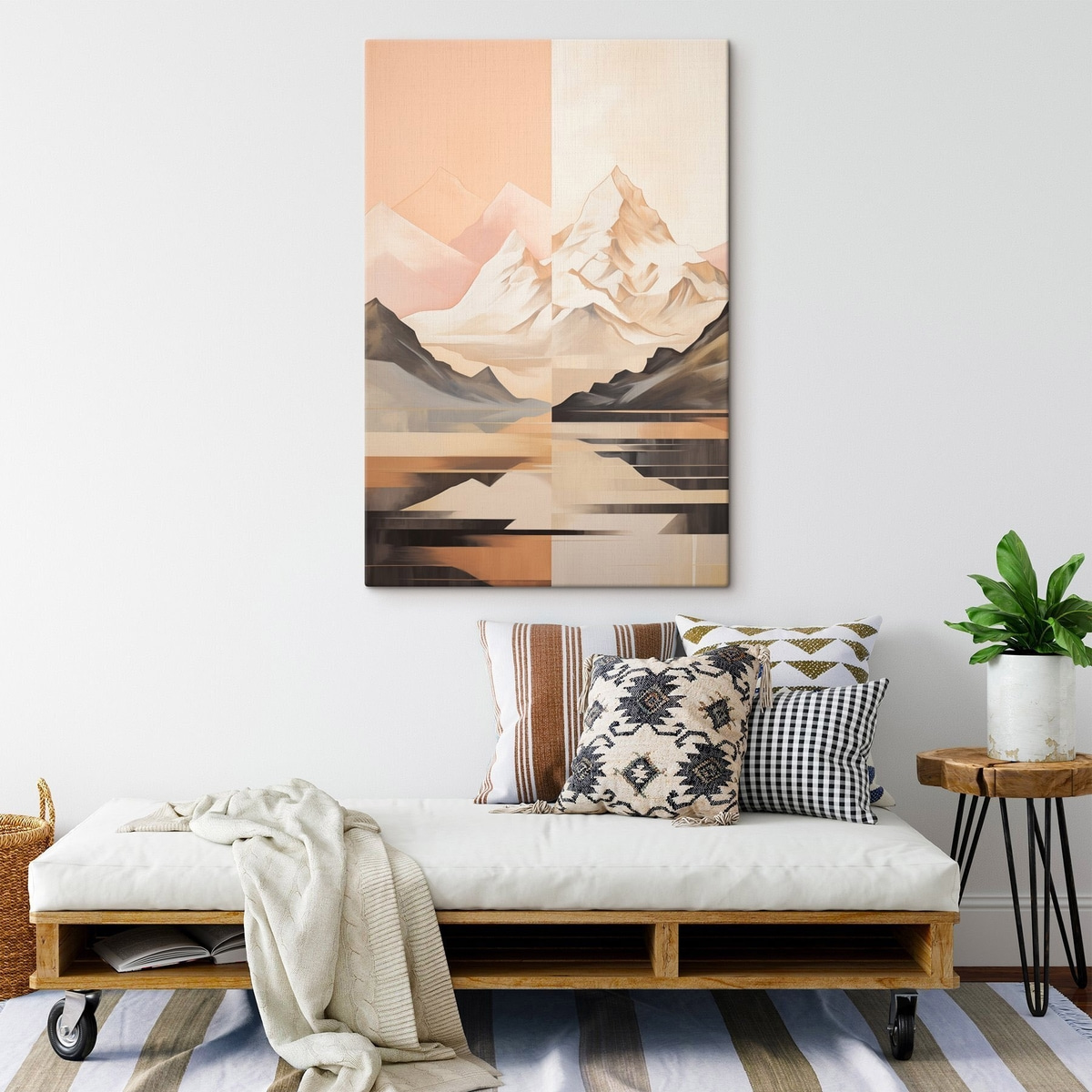 Paisagem abstrata em pastel — interior 2