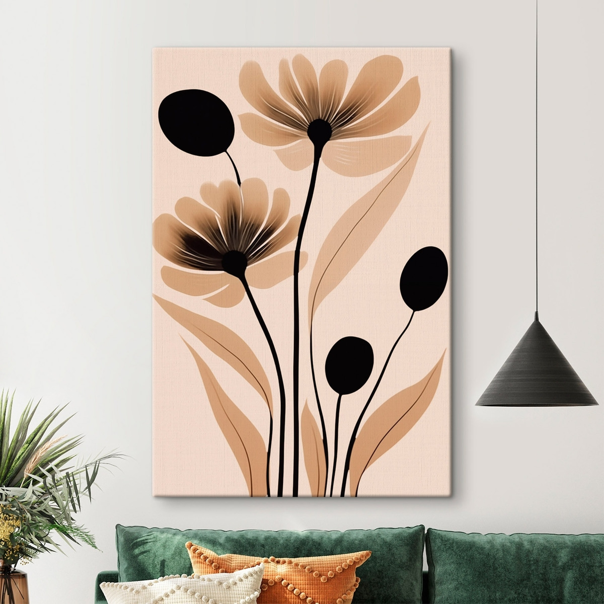 Flores abstratas — interior 1