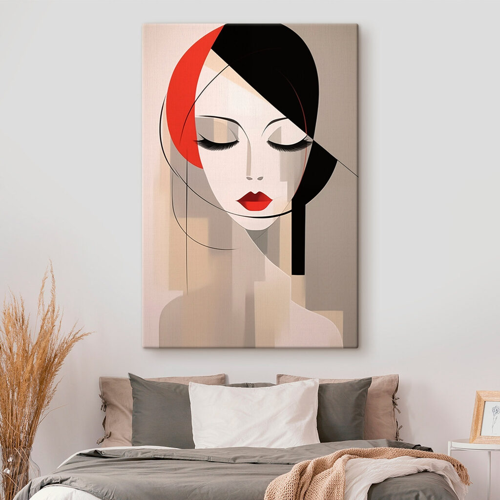 Rosto com cabelo vermelho — interior 2