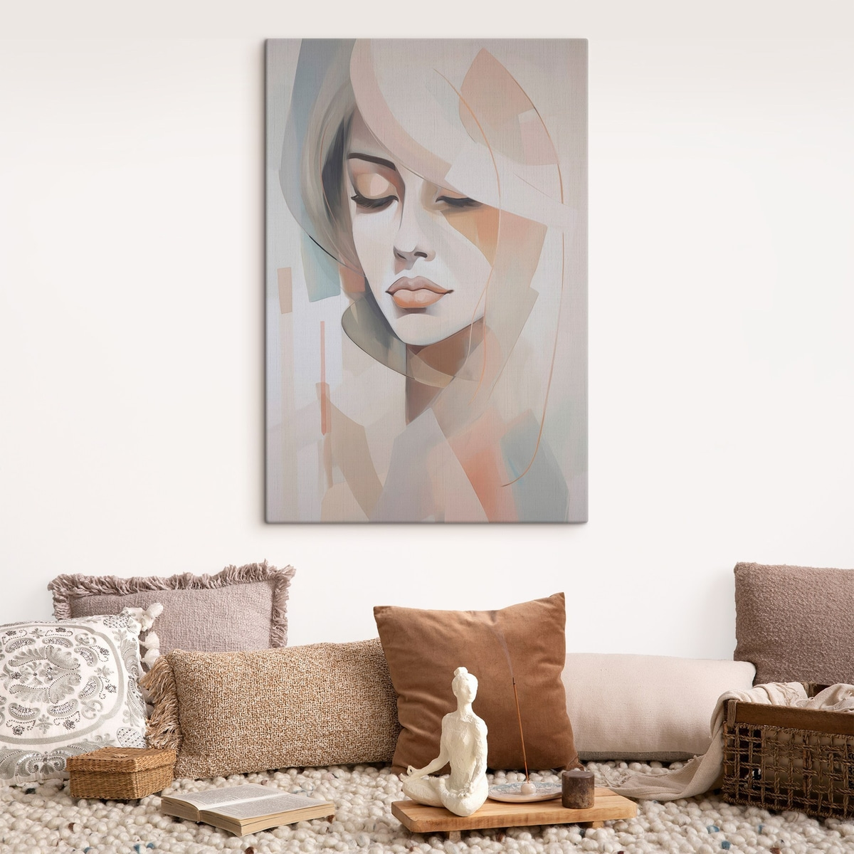 Retrato abstrato de menina — interior 2
