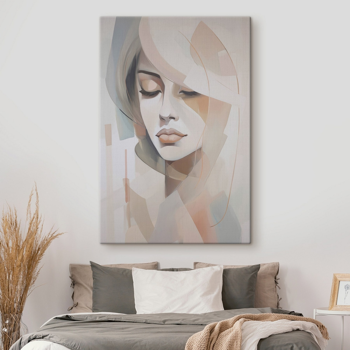 Retrato abstrato de menina — interior 1
