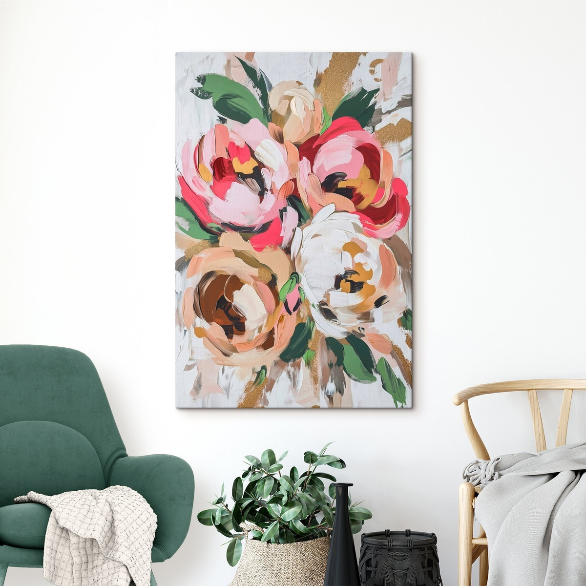 Ramo abstrato de flores — interior 3