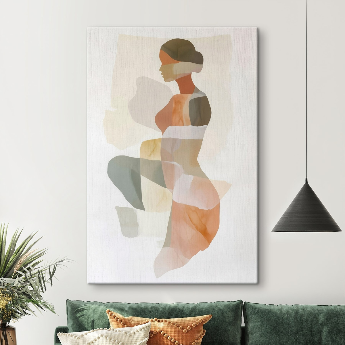 Silhueta feminina abstrata — interior 1