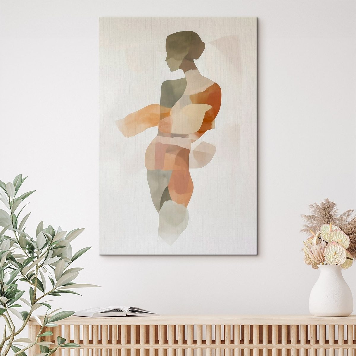 Silhueta feminina abstrata — interior 1