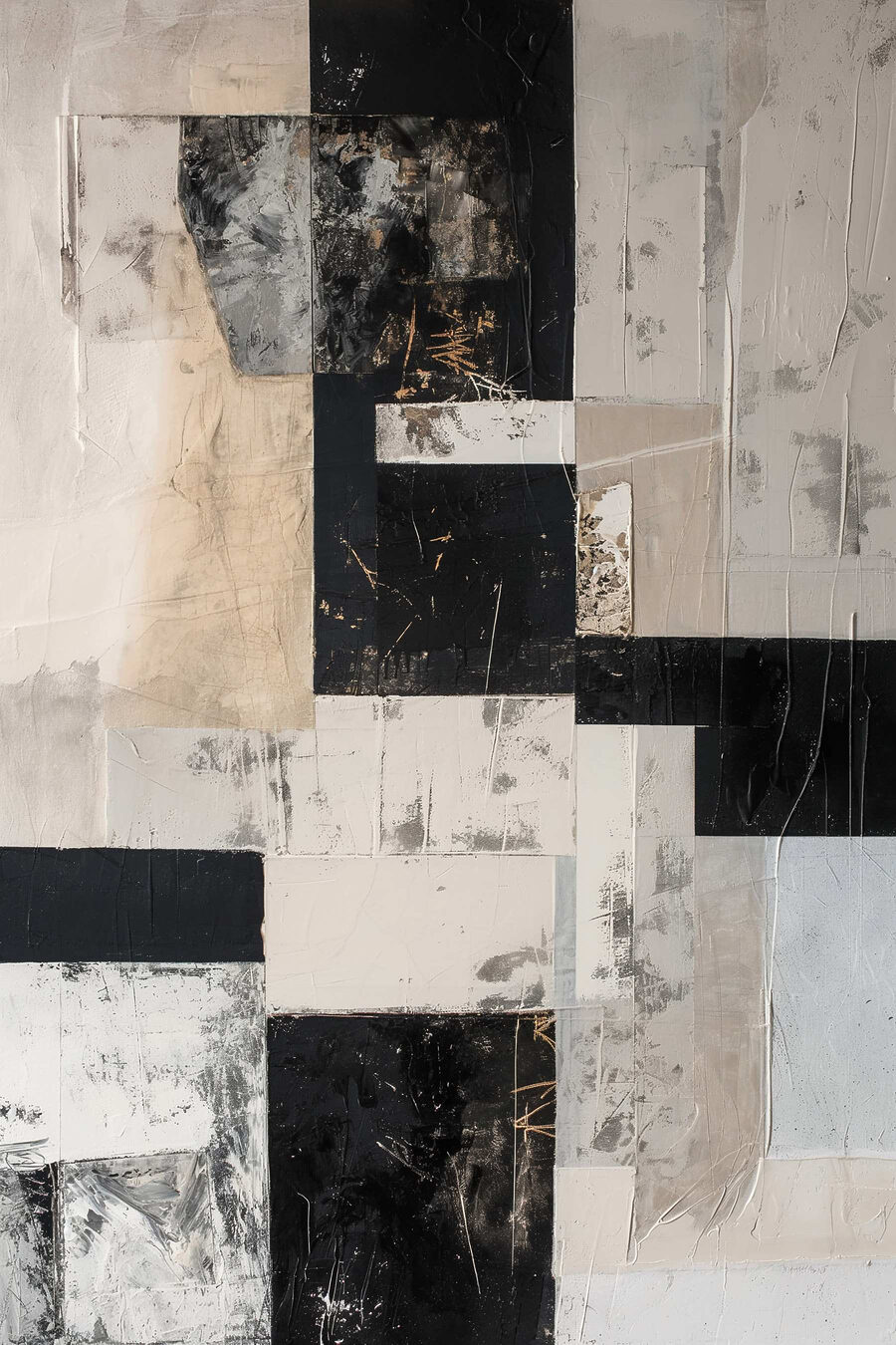 Blocos pretos e brancos — design completo