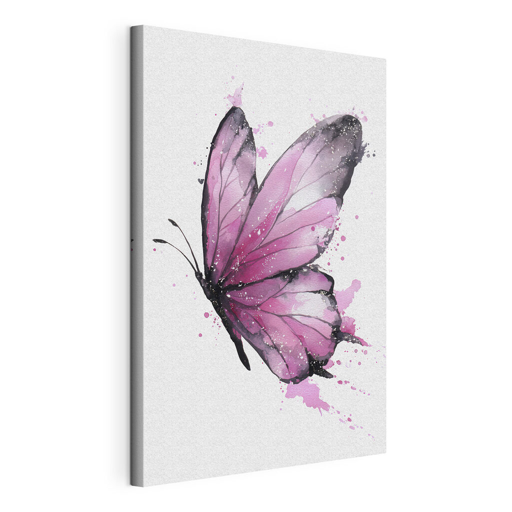 Borboleta cor-de-rosa com contornos — vista do produto