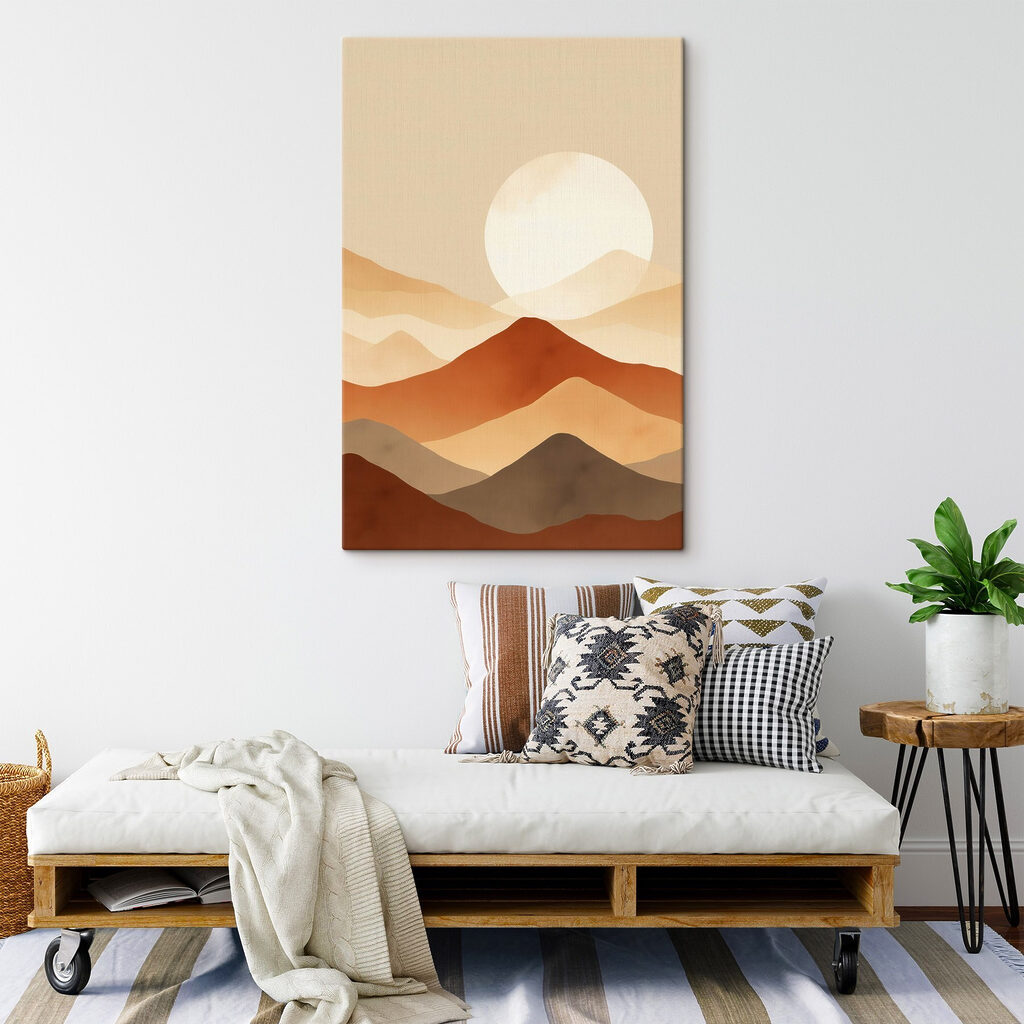 Sol pálido sobre montanhas — interior 2