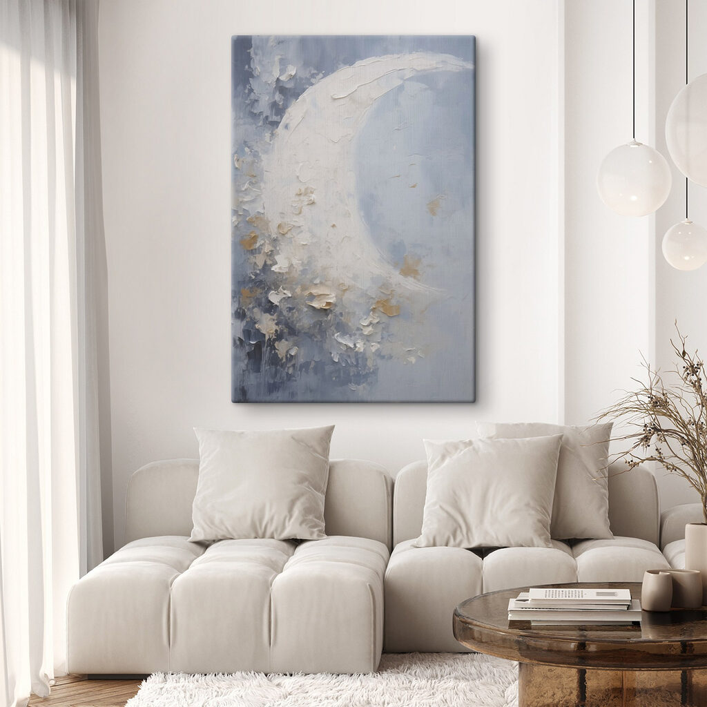 Lua crescente em azul — interior 2