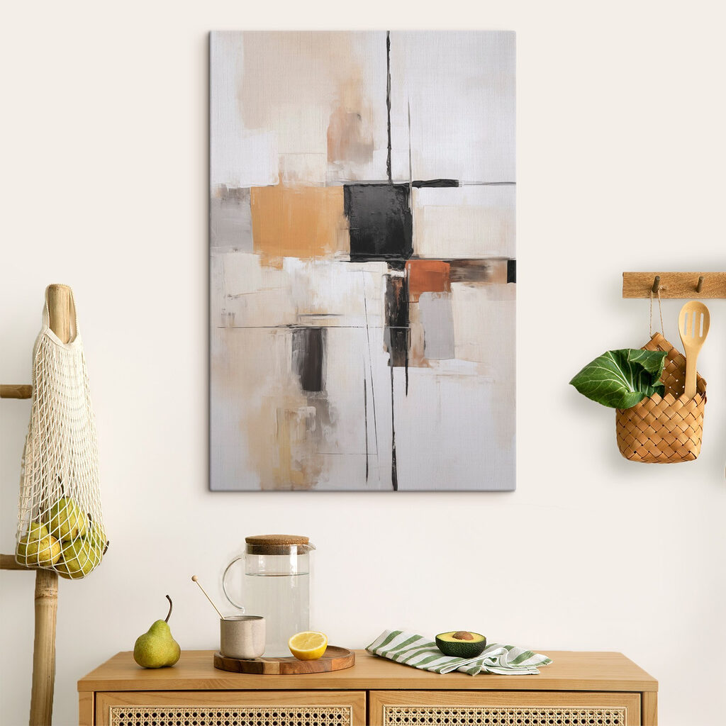 Blocos ocre com linhas — interior 2