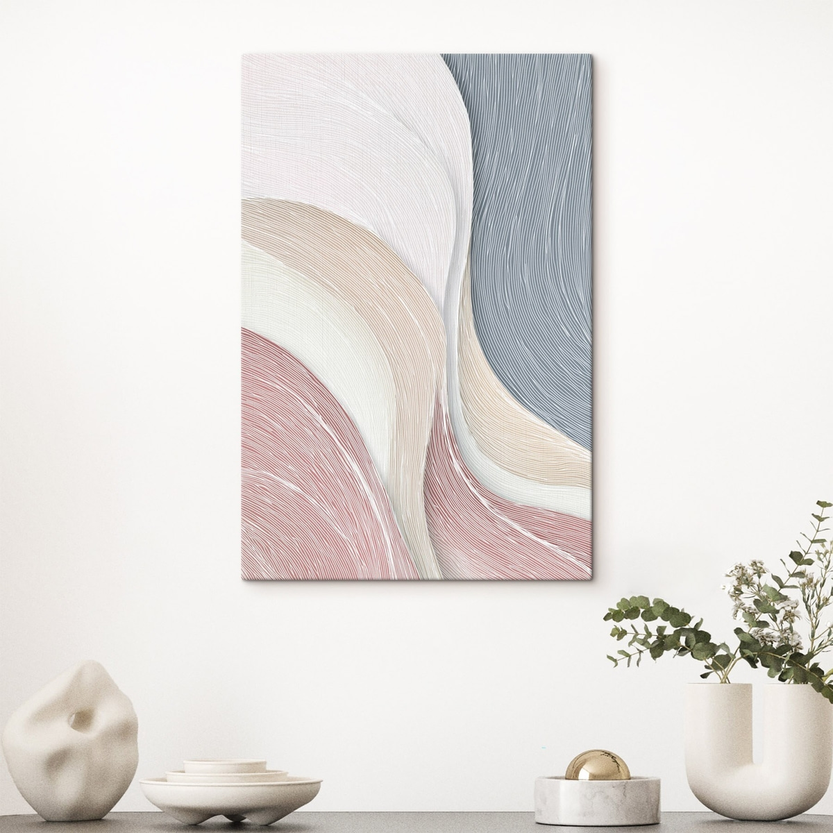 Ondas abstratas em rosa — interior 3