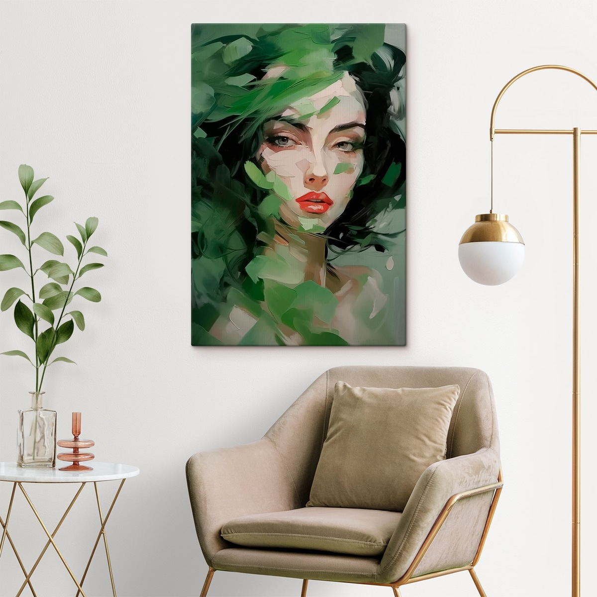 Retrato abstrato de mulher — interior 1