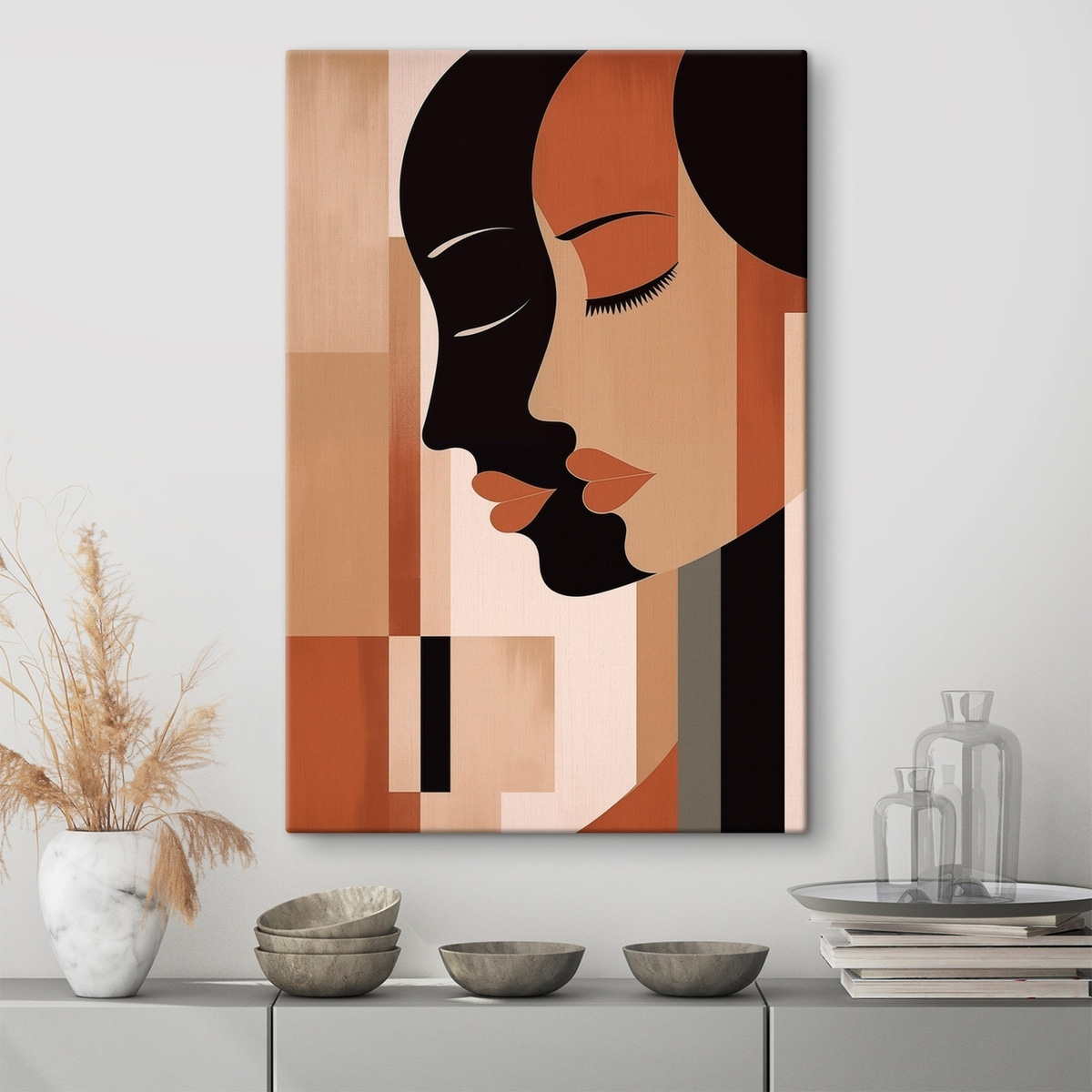 Rostos abstratos — interior 1