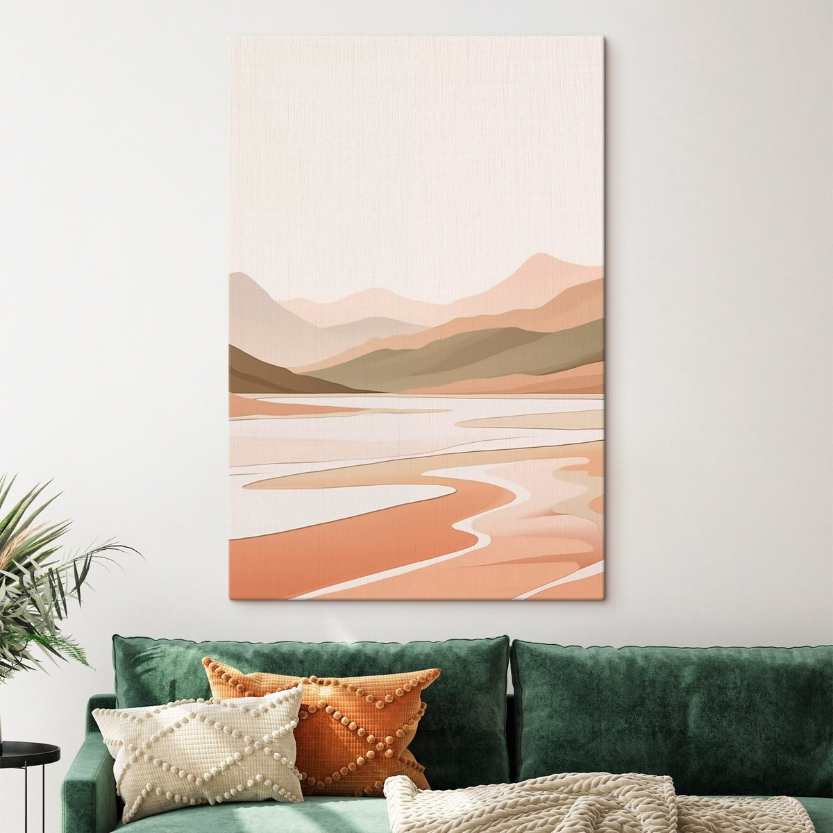 Montanhas e rio abstratos — interior 2