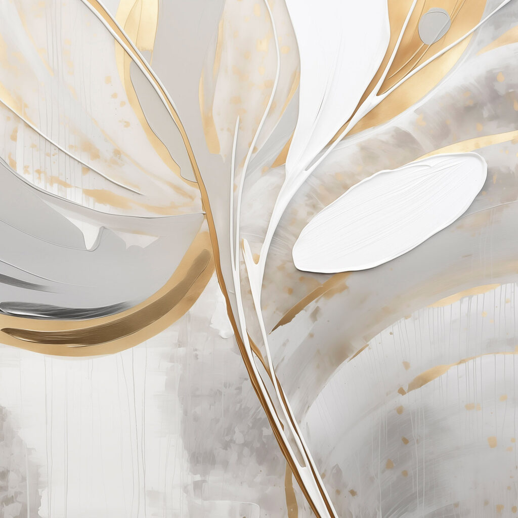 Arcos dourados sobre branco — design completo