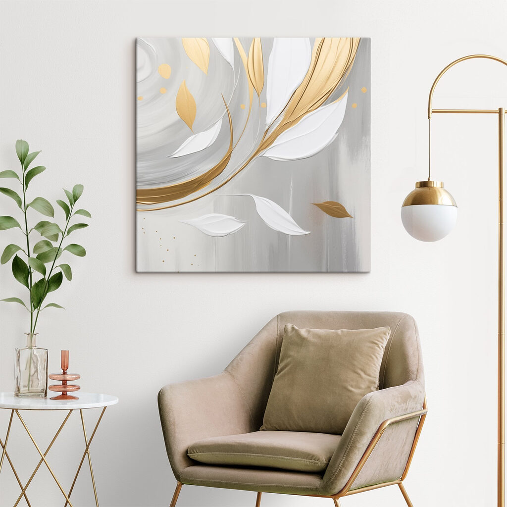 Ramo dourado entre fitas — interior 3