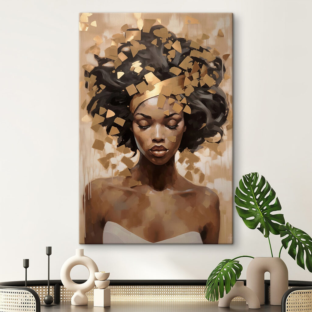 Retrato com coroa dourada — interior 2