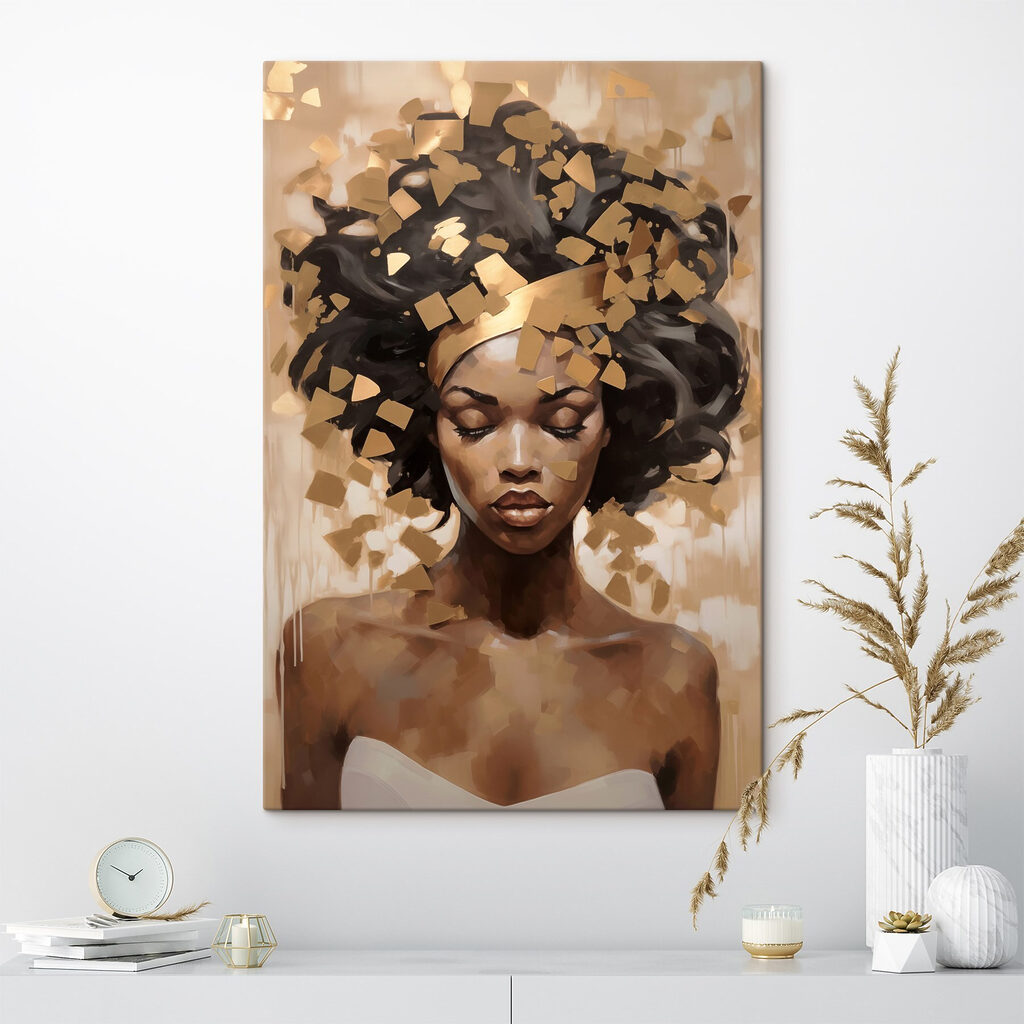 Retrato com coroa dourada — interior 3