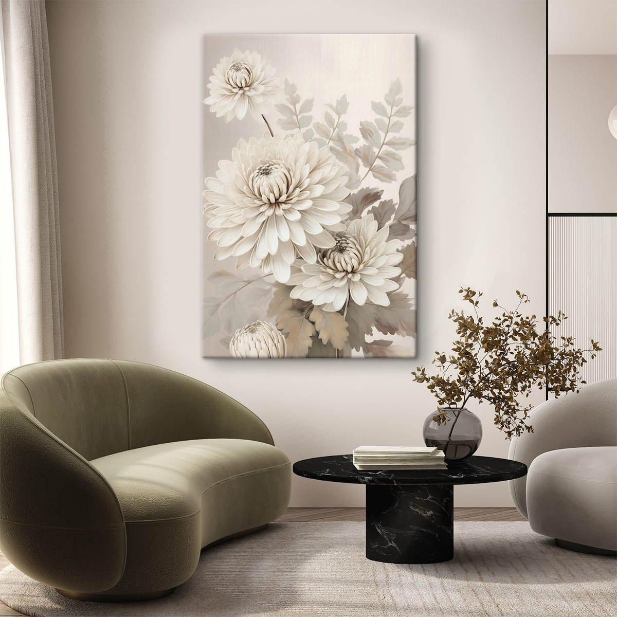 Crisântemos abstratos — interior 3