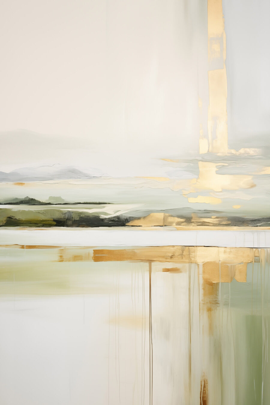 Luz dourada sobre campos — design completo