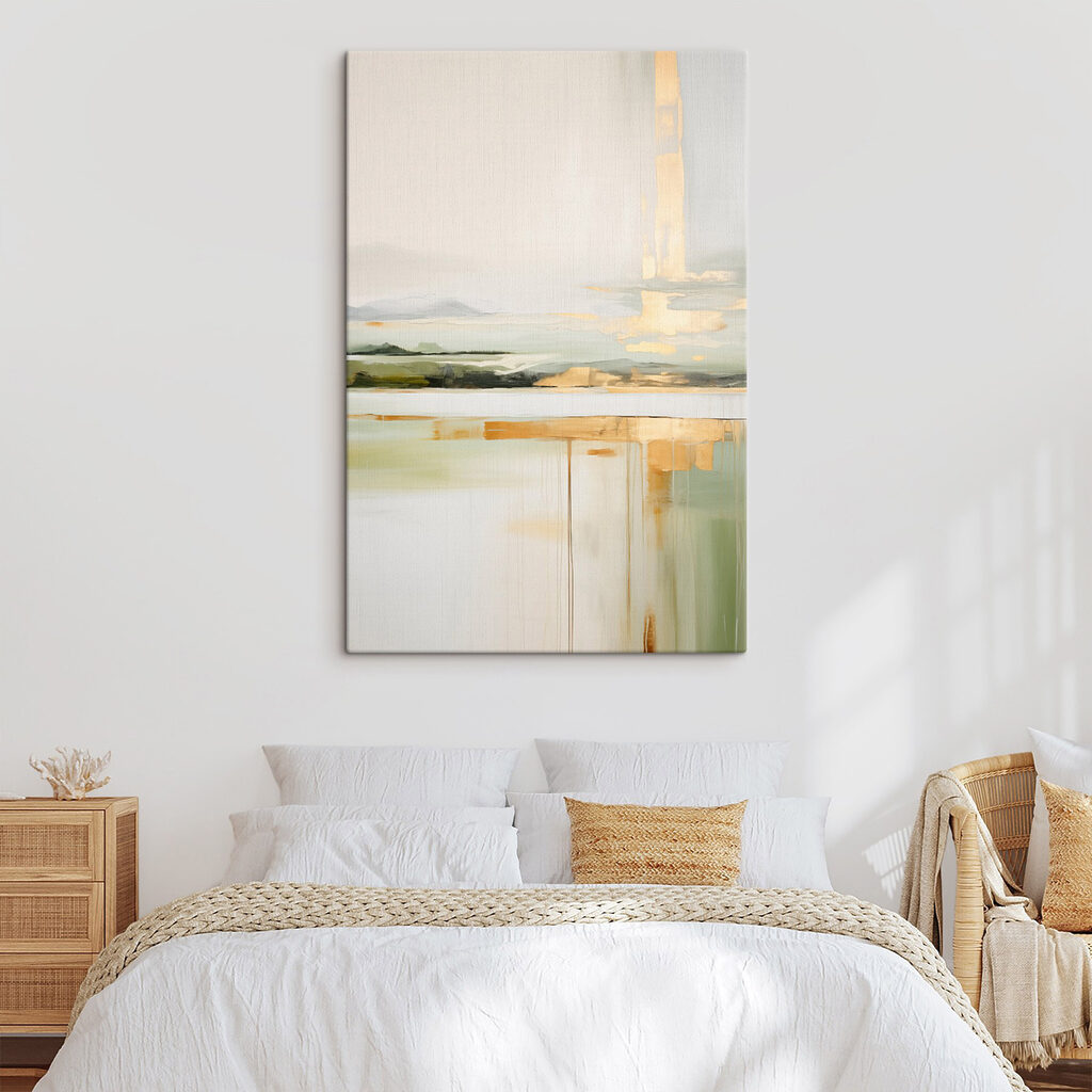 Luz dourada sobre campos — interior 1
