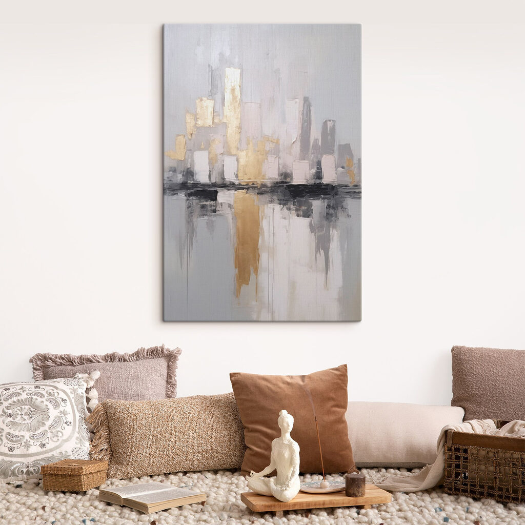 Cidade com reflexos dourados — interior 1