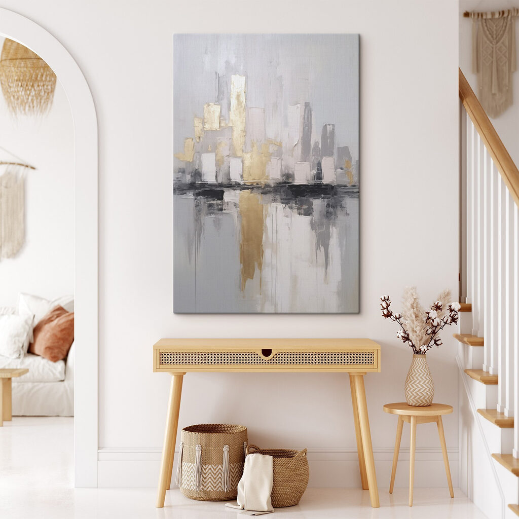 Cidade com reflexos dourados — interior 2