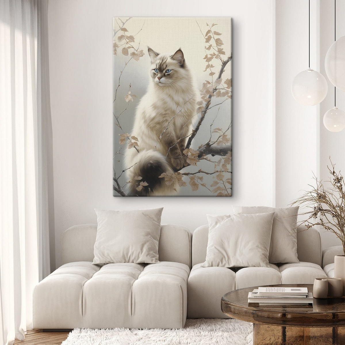 Gato num ramo — interior 2