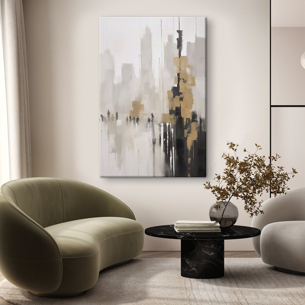 Paisagem urbana abstrata — interior 2