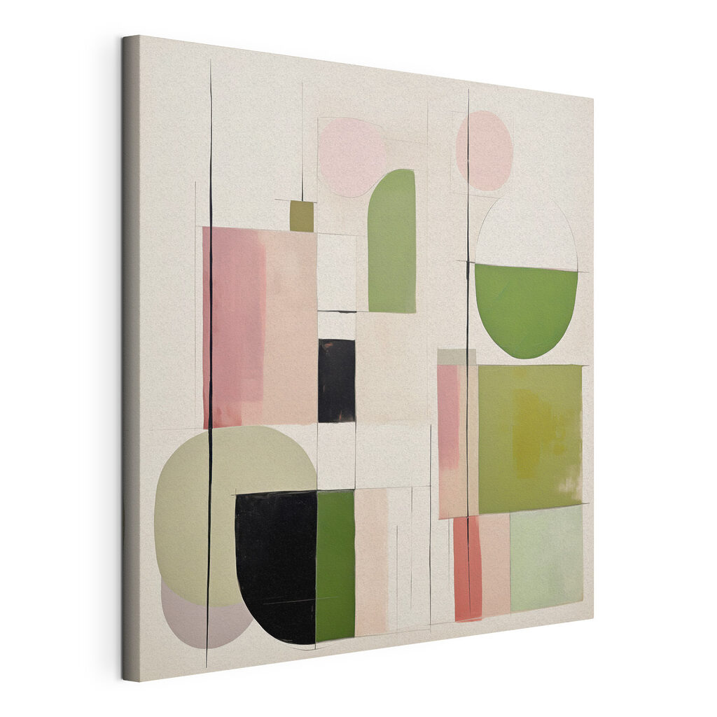Geometria pastel com semicírculo — vista do produto