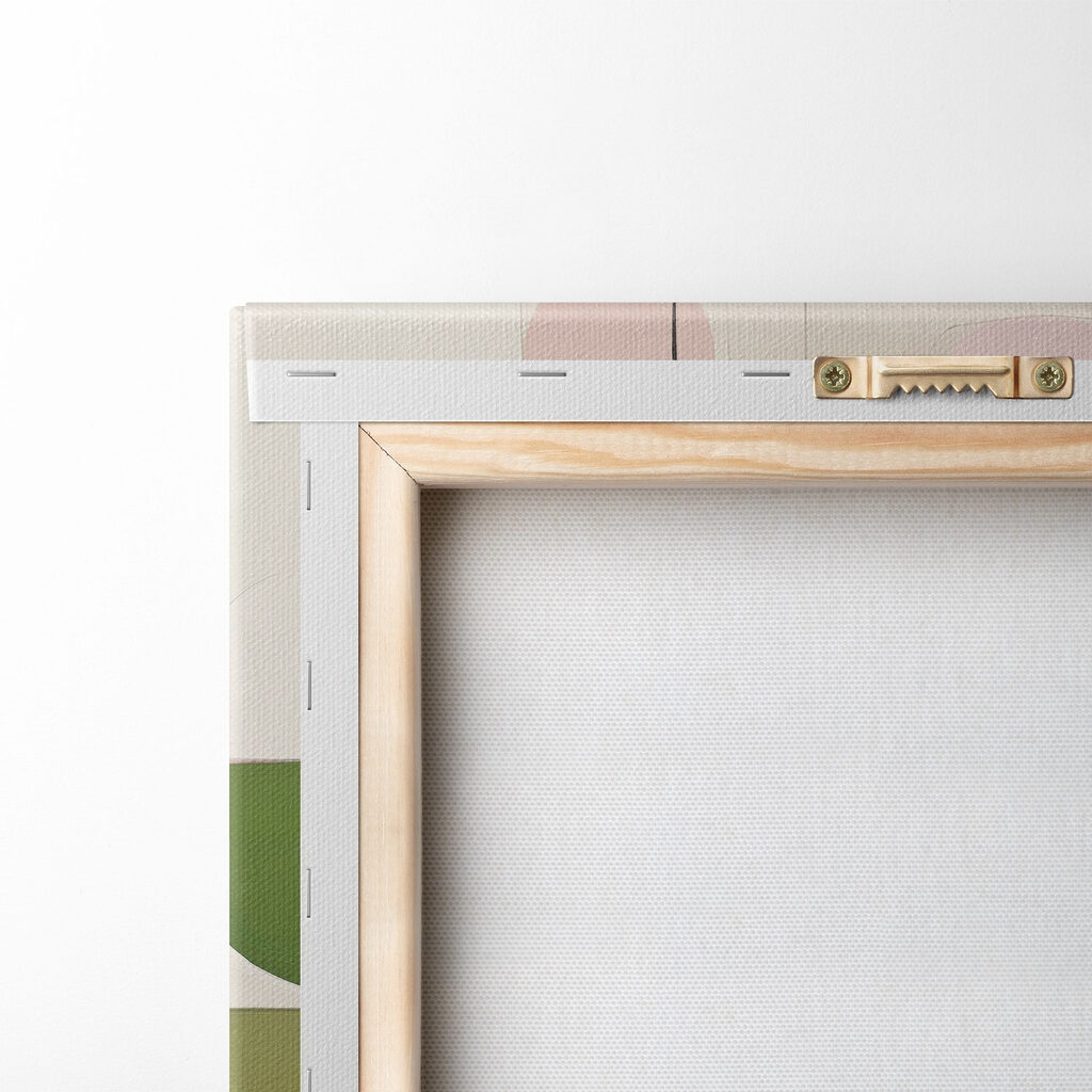 Geometria pastel com semicírculo — verso