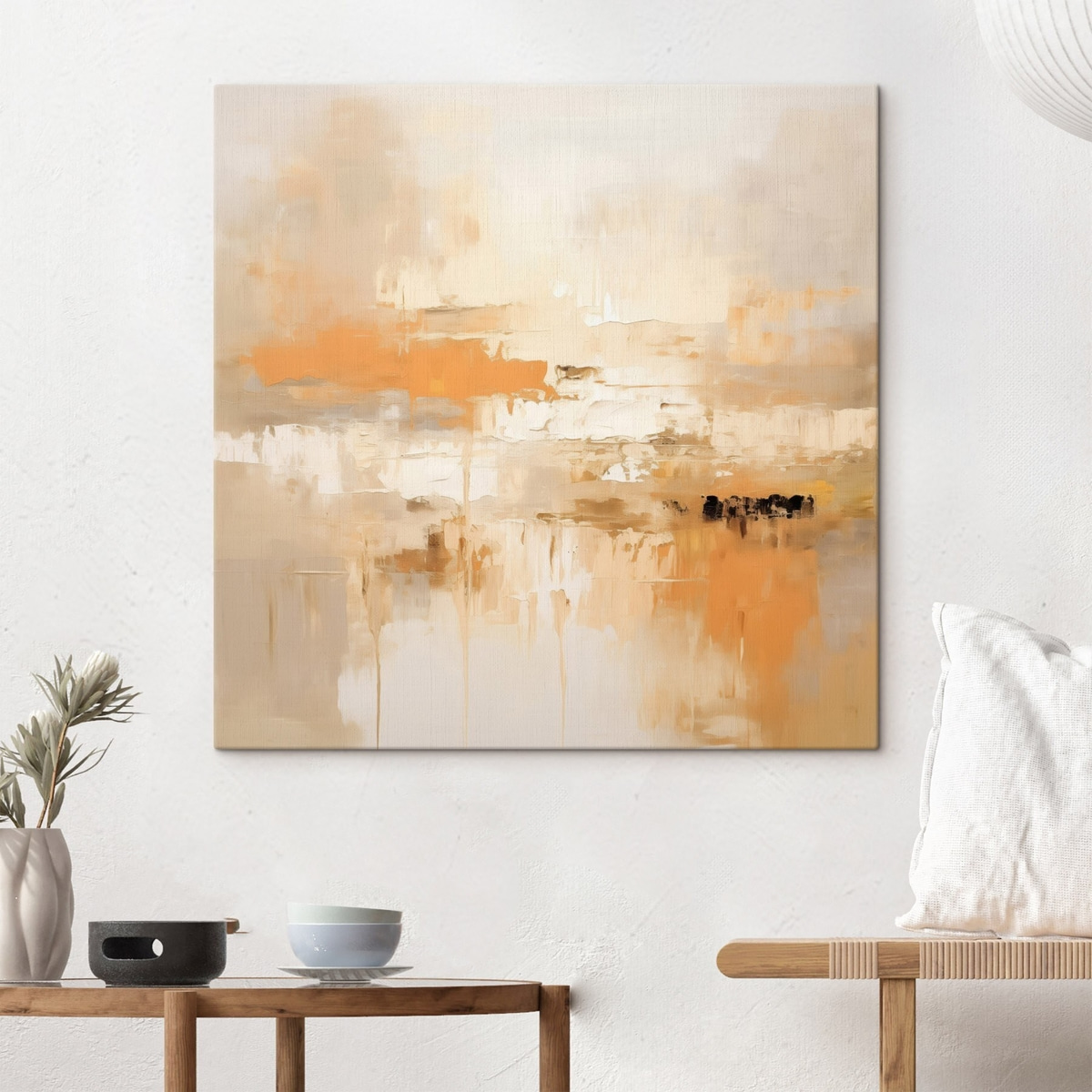 Paisagem abstrata em laranja — interior 3