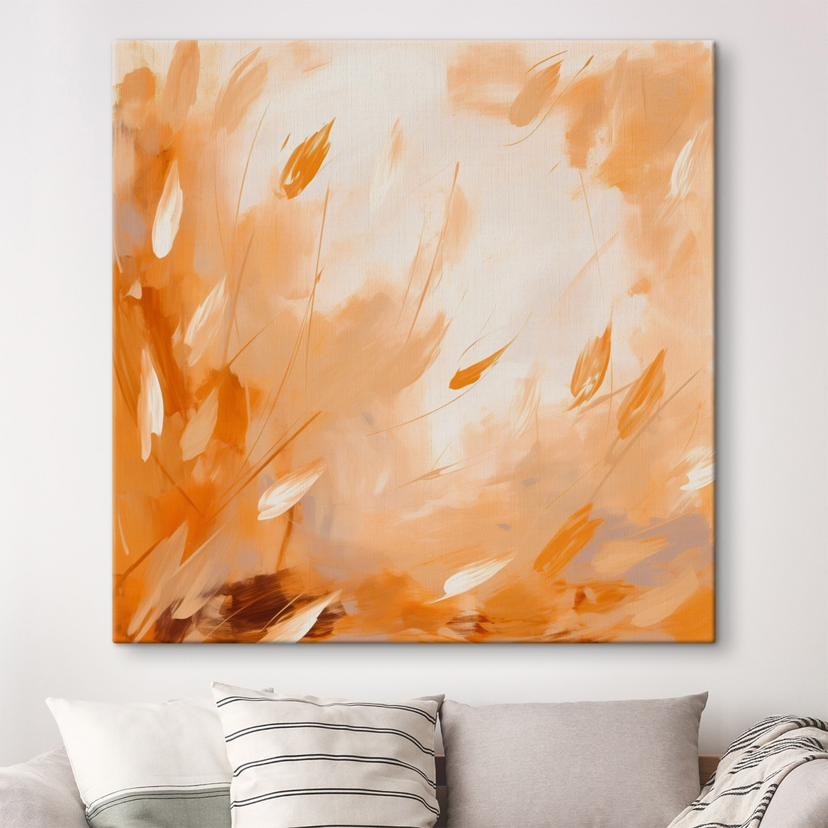 Pétalas e hastes abstratas — interior 1