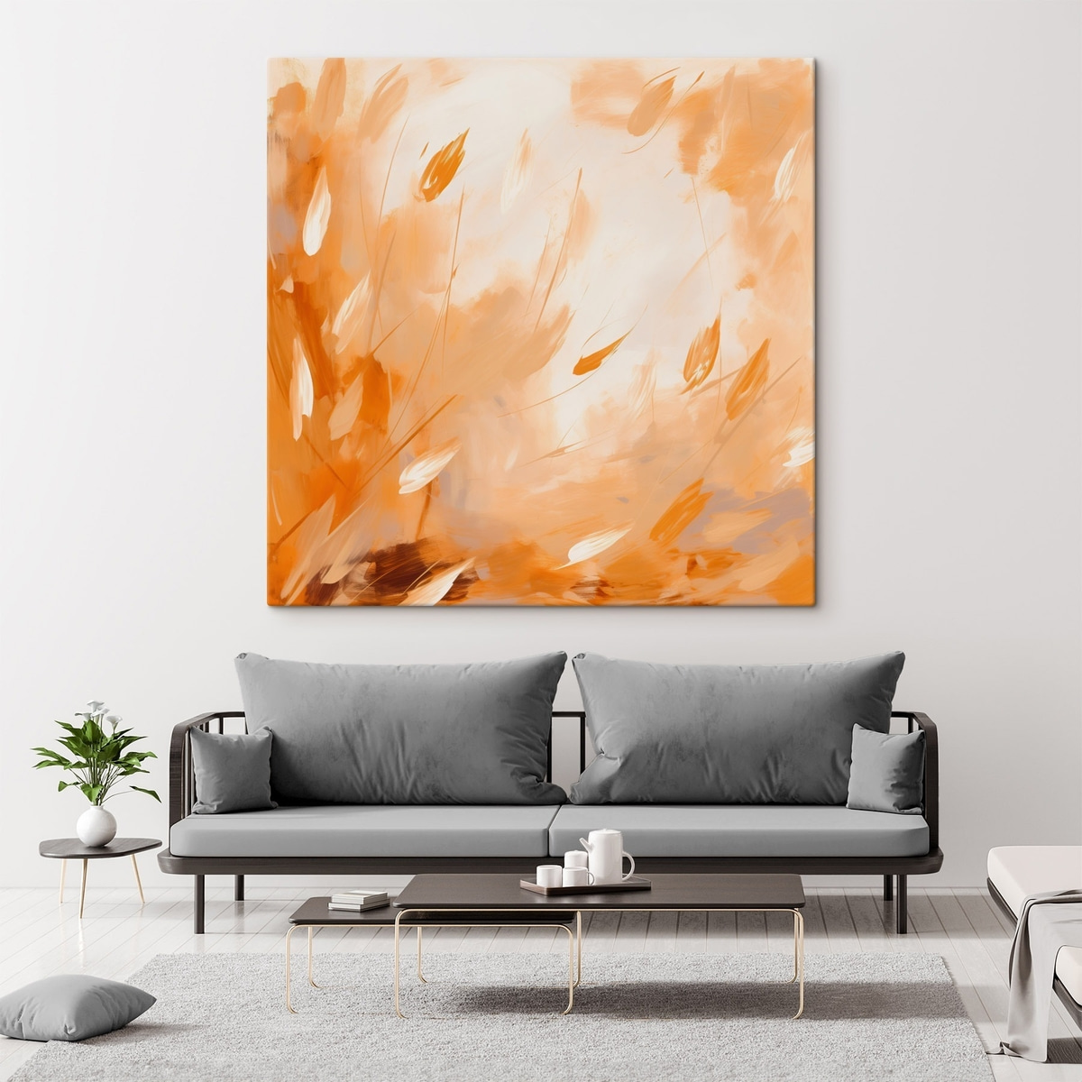Pétalas e hastes abstratas — interior 2