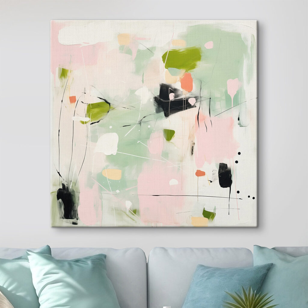 Manchas pastel com verde — interior 2