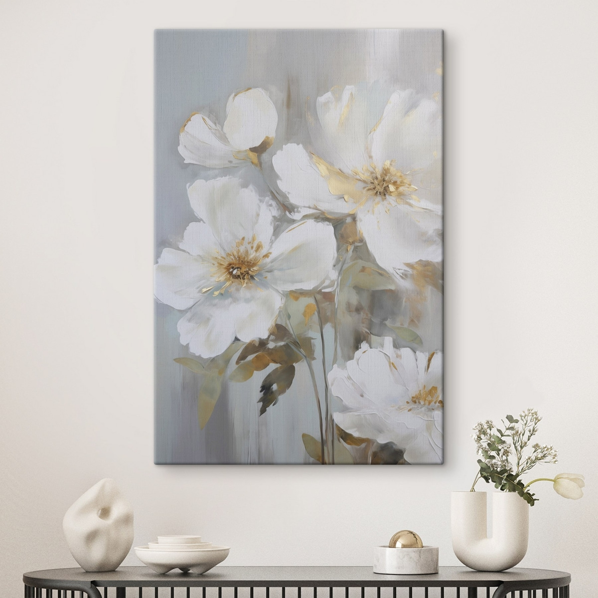 Flores em estilo pictórico — interior 1