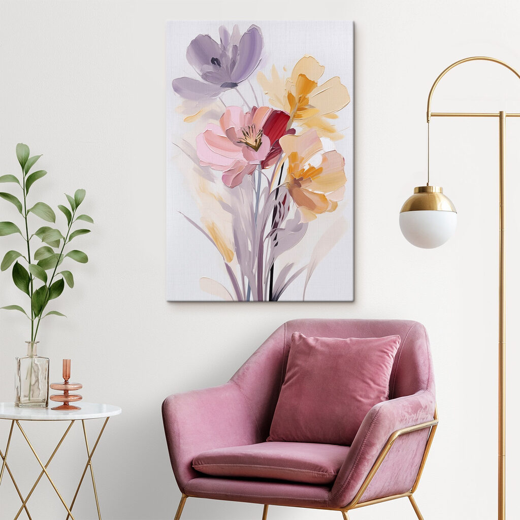 Flores lilás e amarelas — interior 2