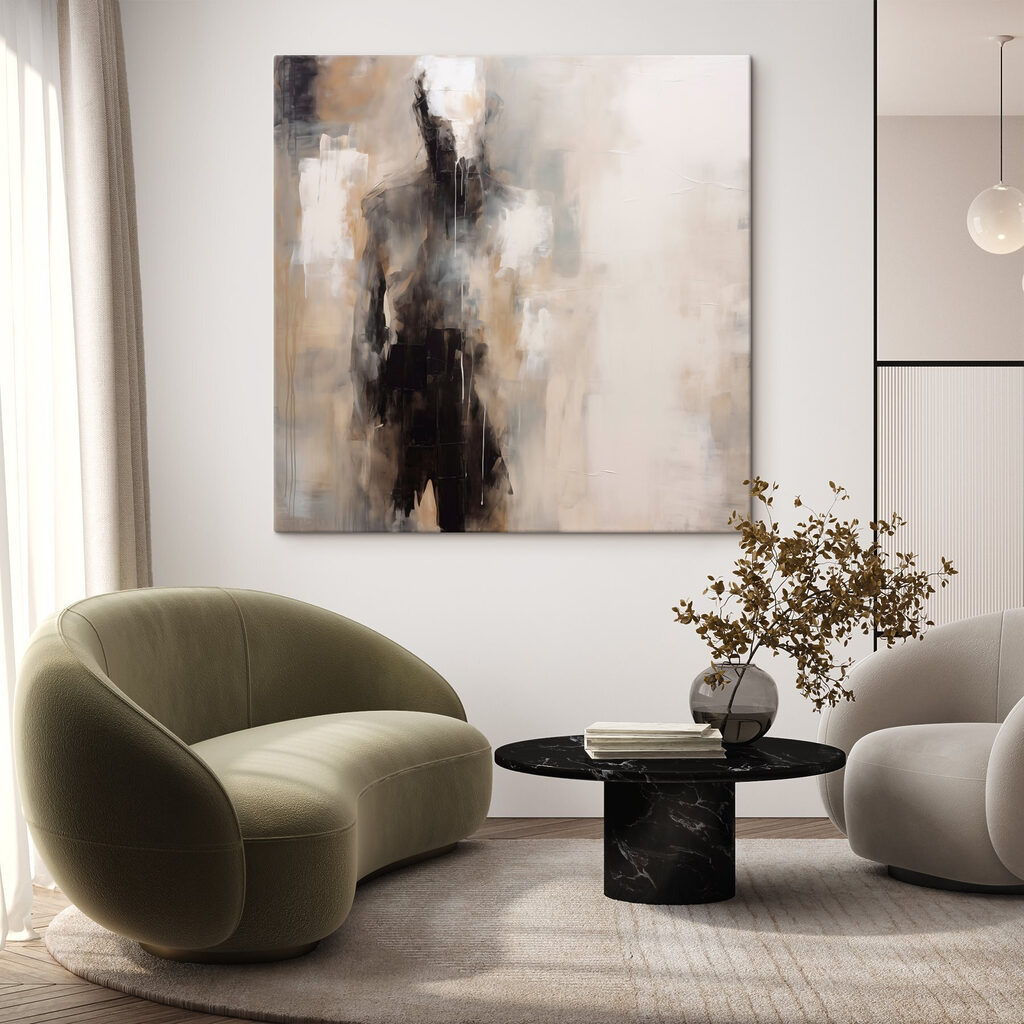 Figura escura na luz — interior 2