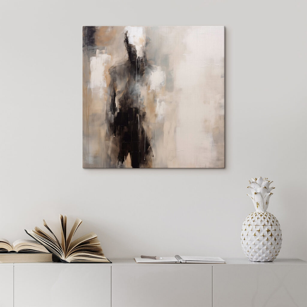 Figura escura na luz — interior 3