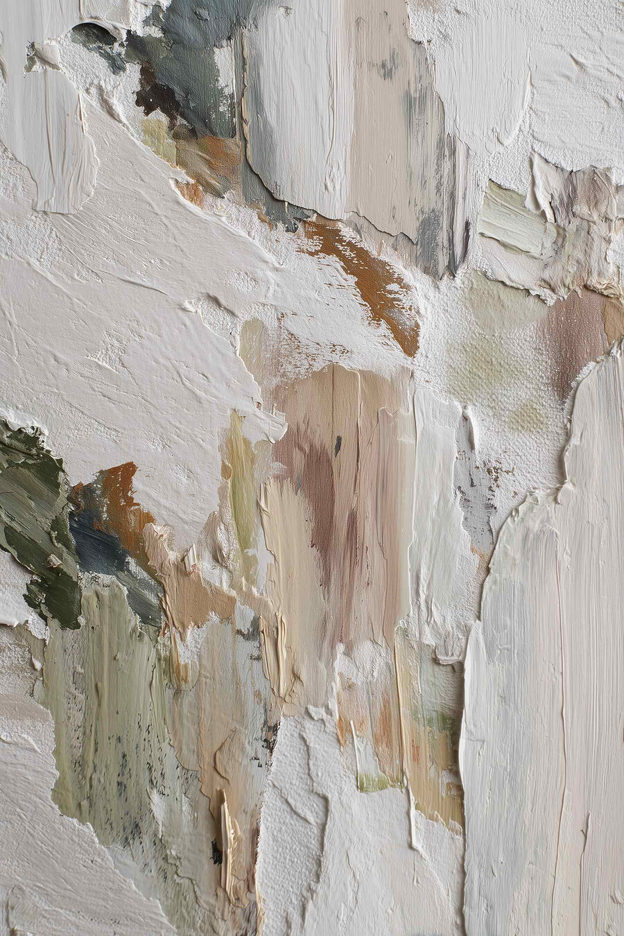Manchas creme e verde-salva — design completo