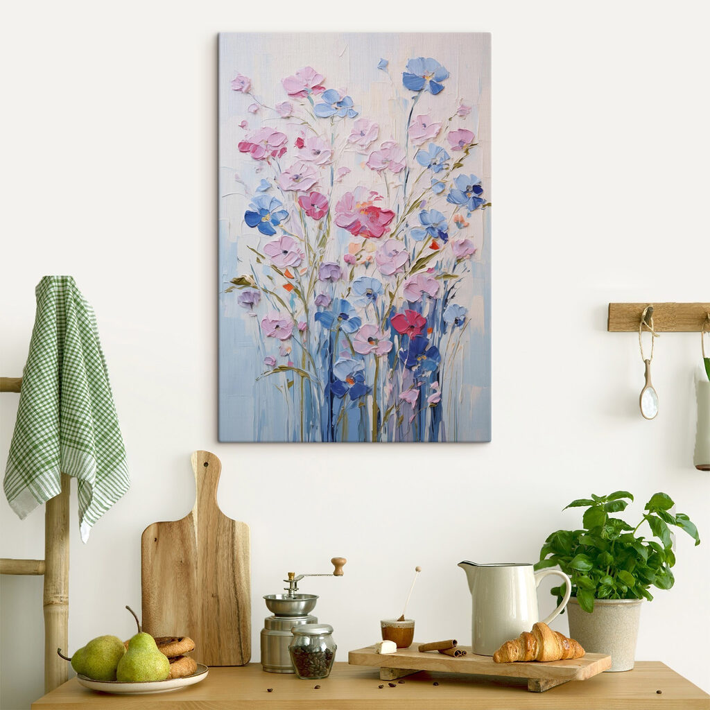Flores silvestres em azul — interior 1