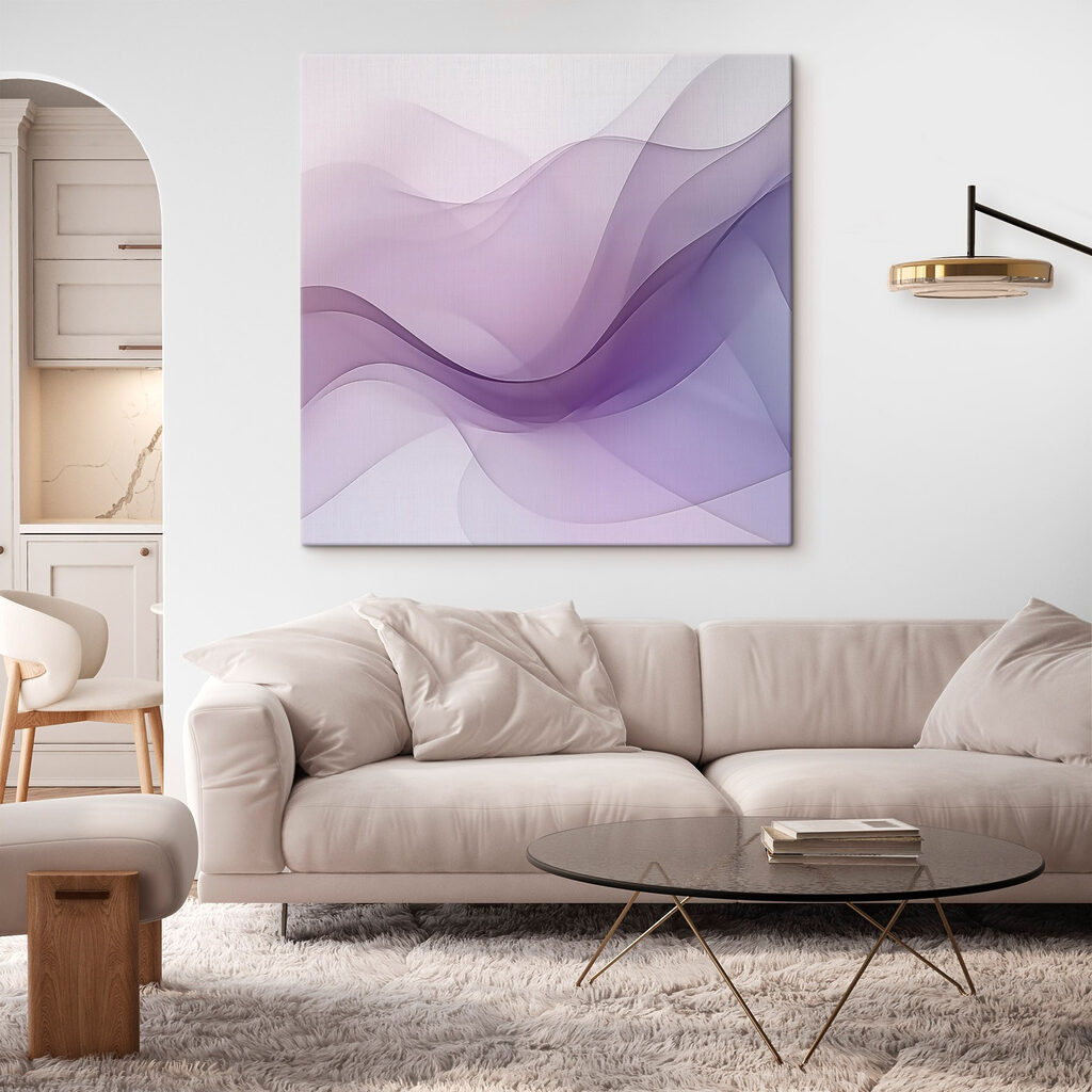 Ondas lilás em camadas — interior 1