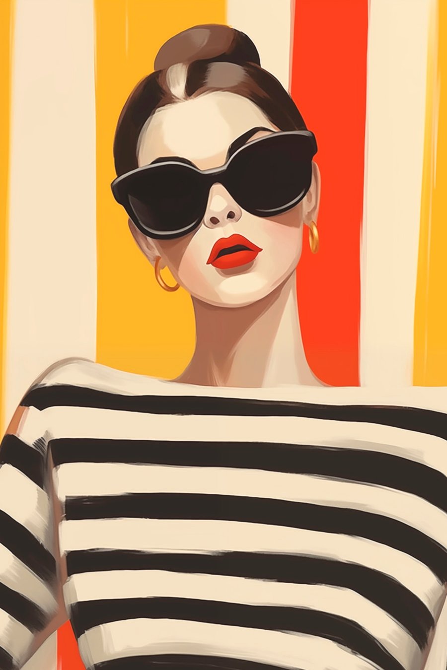 Rapariga na moda — design completo